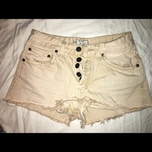 Free people denim shorts